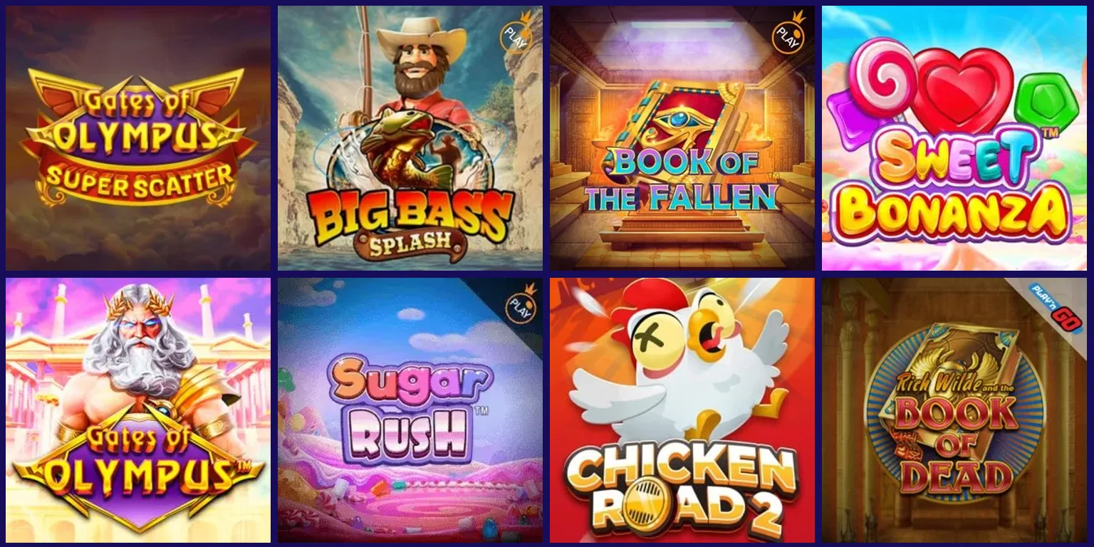 CandySpinz Casino · sélection du catalogue